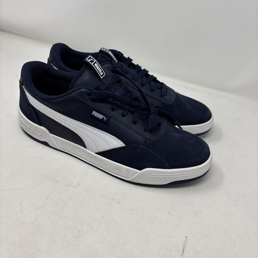 Puma C-Skate Mix Mens Size 10.5 Peacoat Navy Blue White Shoes